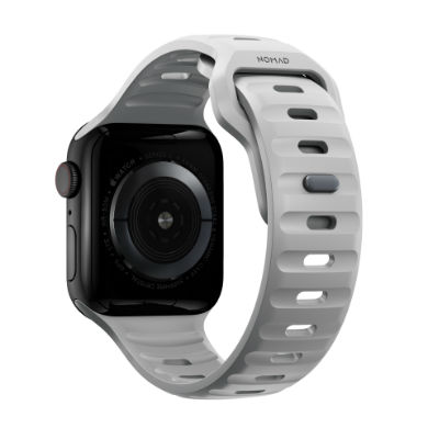 Correa deportiva Sport Strap Nomad V2 FKM Apple Watch 44/42mm gris lunar